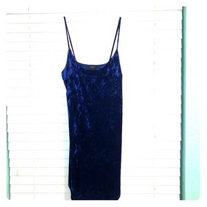 Blue Velvet F21 Mini Dress